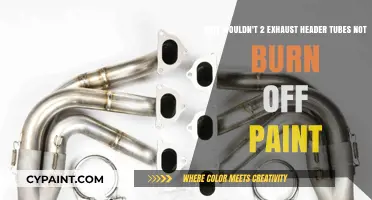 Why Two Exhaust Header Tubes Wouldn't Burn Off Paint