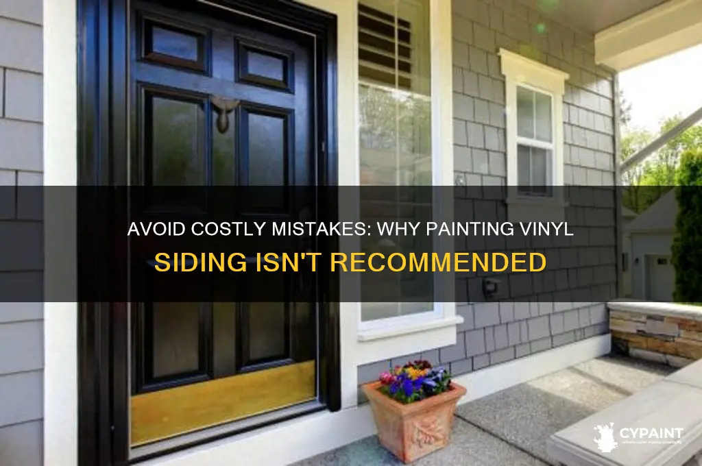 why you should not paint vinyl siding