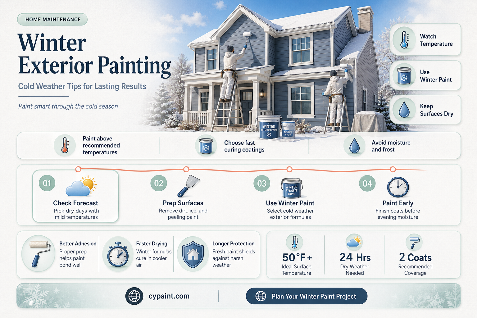 can you do exterior painting in the winter