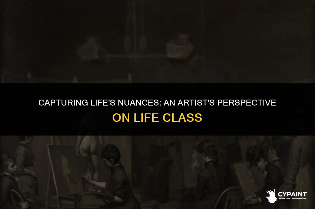would an artist in a life class most likely paint