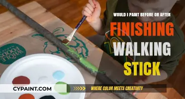 Walking Stick Crafting: Should You Paint Before or After Finishing?